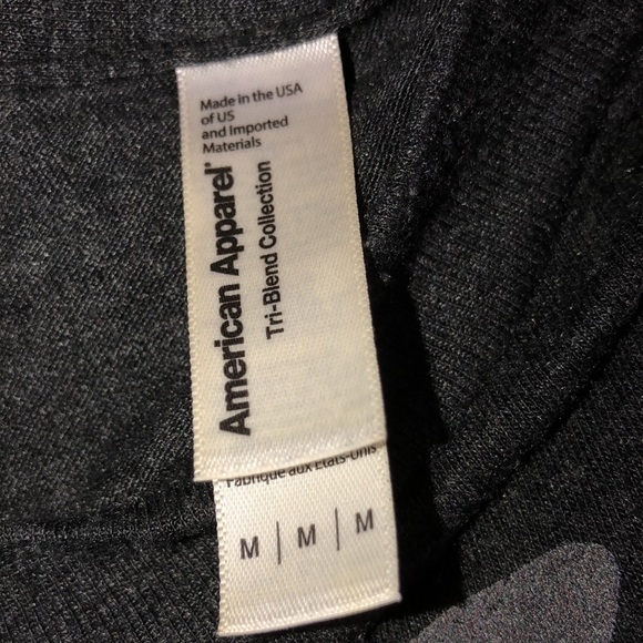 American Apparel size large grey No Bullsh** tee - Picture 4 of 5